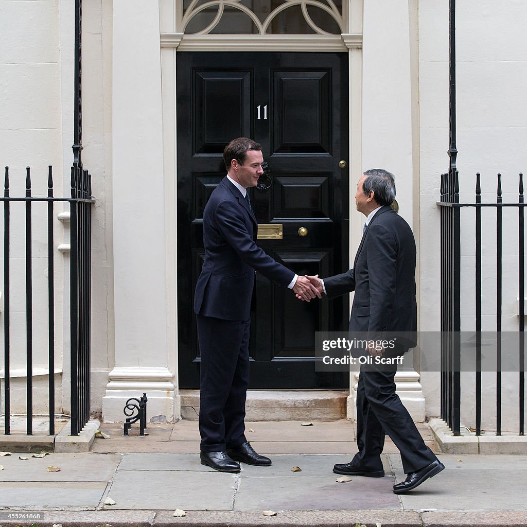 George Osborne Greets Chinese Vice President Ma Kai