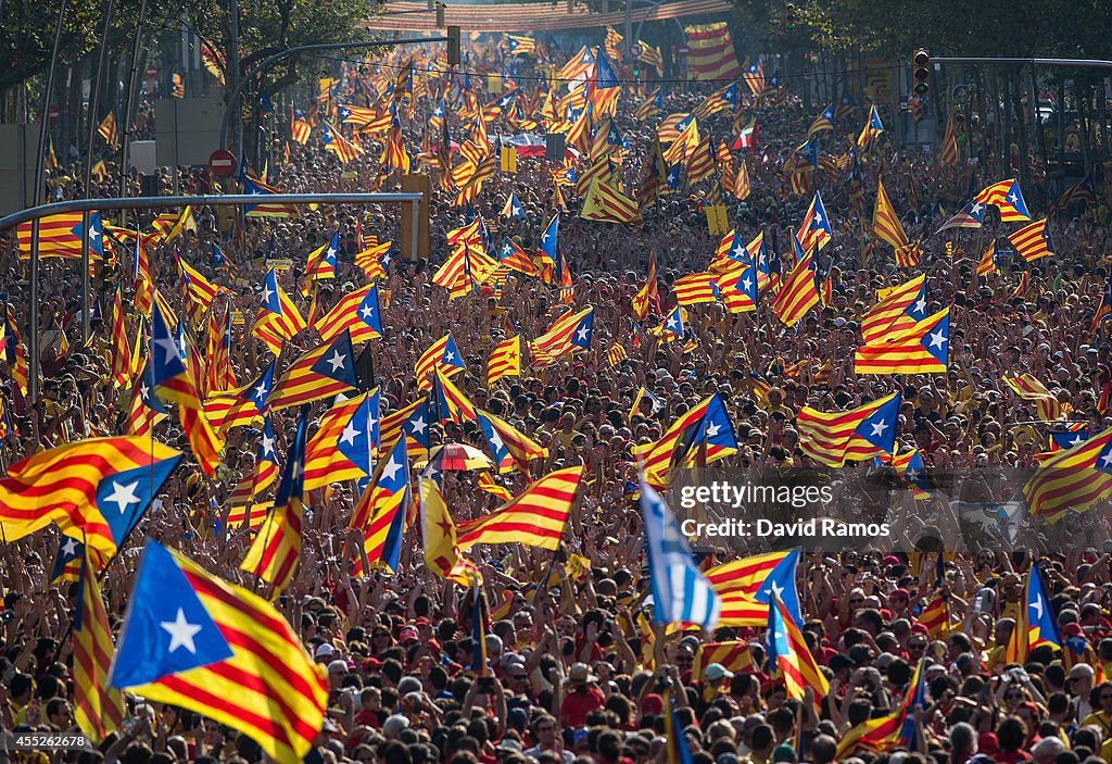 Catalan Independence Rally In Barcelona