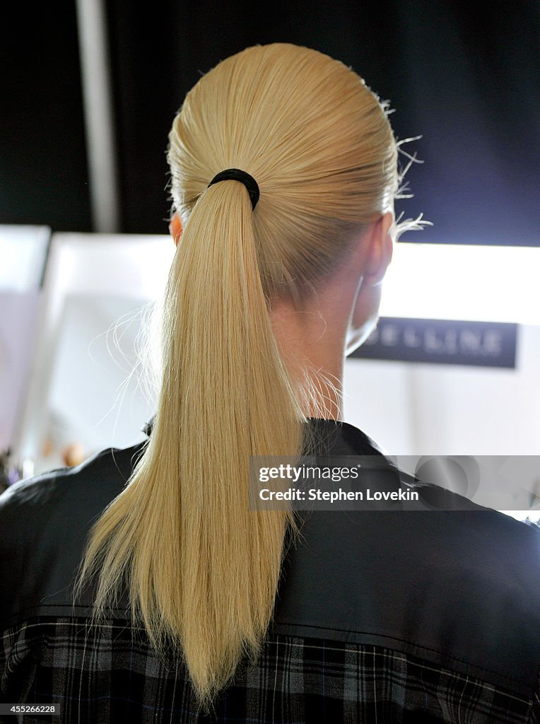 J. Mendel - Backstage - Mercedes-Benz Fashion Week Spring 2015