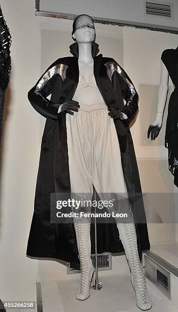 Mannequin featuring clothes from the Zaldy collection photographed during the Zaldy presentation at Zaldy Studio on September 11, 2014 in New York...