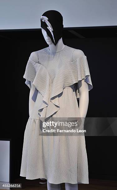 Mannequin featuring clothes from the Zaldy collection photographed during the Zaldy presentation at Zaldy Studio on September 11, 2014 in New York...