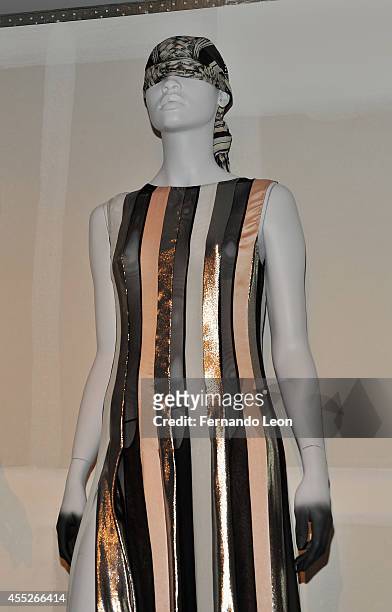 Mannequin featuring clothes from the Zaldy collection photographed during the Zaldy presentation at Zaldy Studio on September 11, 2014 in New York...