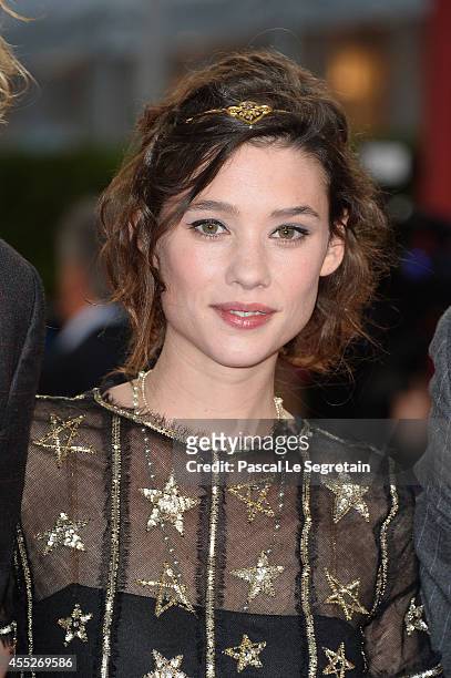 Astrid Berges-Frisbey attends "The November man" premiere on September 11, 2014 in Deauville, France.