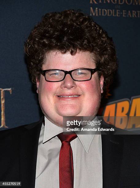 Actor Jesse Heiman arrives at "The Hobbit: The Desolation of Smaug" Expansion Pack Kabam Mobile Game Launch Party at Eveleigh on December 11, 2013 in...