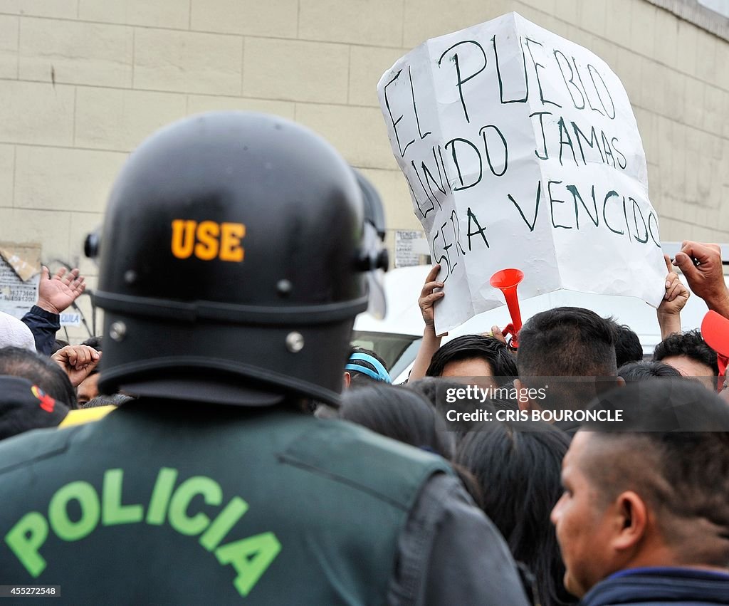 PERU-TRANSPORT-REFORM-PROTEST
