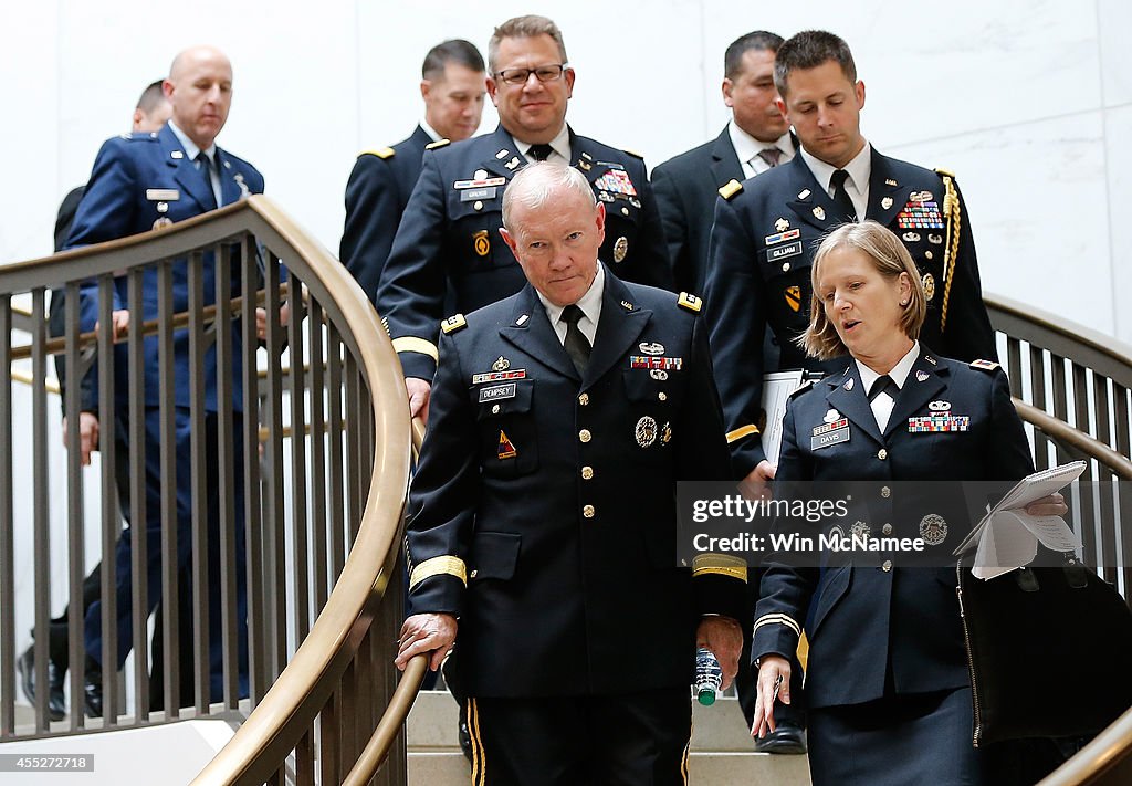 Members Of Senate Briefing By Military Leaders And Obama Administration Officials On ISIL Threats