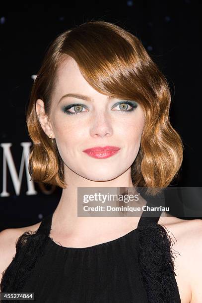 Emma Stone attends the 'Magic In The Moonlight' : Paris Premiere at UGC Cine Cite Bercy on September 11, 2014 in Paris, France.