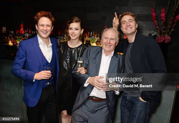 Cast members Richard Goulding, Lydia Wilson, Tim Pigott-Smith and Oliver Chris attend an after party celebrating the press night performance of "King...