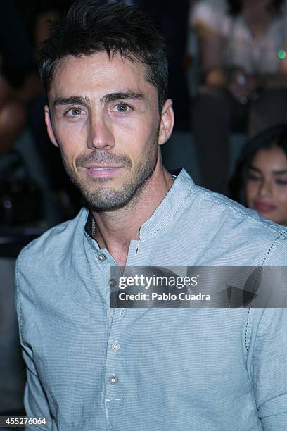 Spanish actor Ruben Sanz attends a fashion show during the Mercedes Benz Fashion Week at Ifema on September 11, 2014 in Madrid, Spain.
