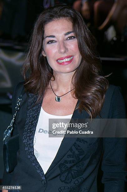 Raquel Revuelta attends a fashion show during the Mercedes Benz Fashion Week at Ifema on September 11, 2014 in Madrid, Spain.