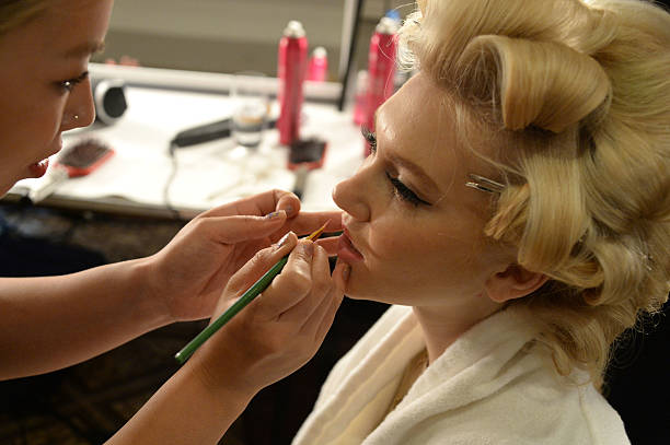 NY: Sherri Hill - Backstage - Mercedes-Benz Fashion Week Spring 2015