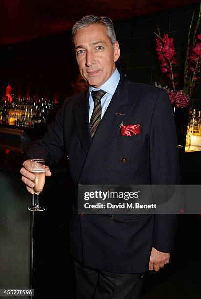 Cast member Miles Richardson attend an after party celebrating the press night performance of "King Charles III" at Mint Leaf Restaurant on September...