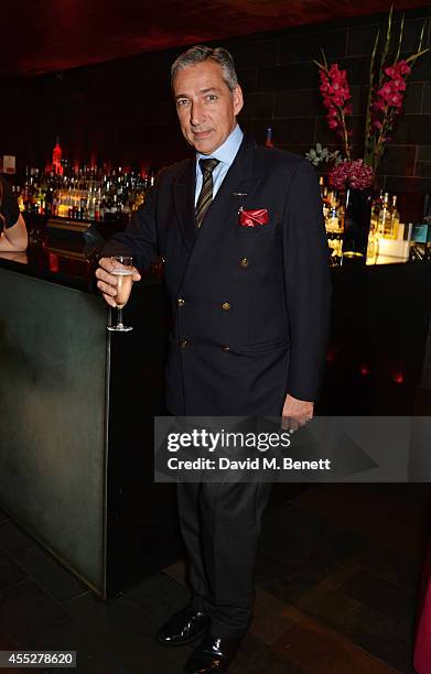 Cast member Miles Richardson attend an after party celebrating the press night performance of "King Charles III" at Mint Leaf Restaurant on September...