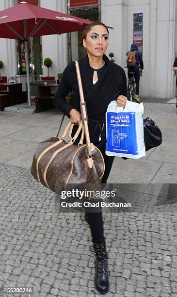 Sabrina Setlur sighted at Potsdamer Platz on September 11, 2014 in Berlin, Germany.