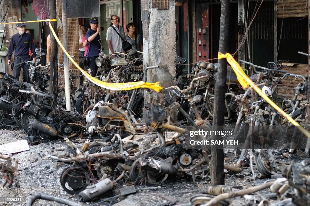 TAIWAN-ACCIDENT-FIRE