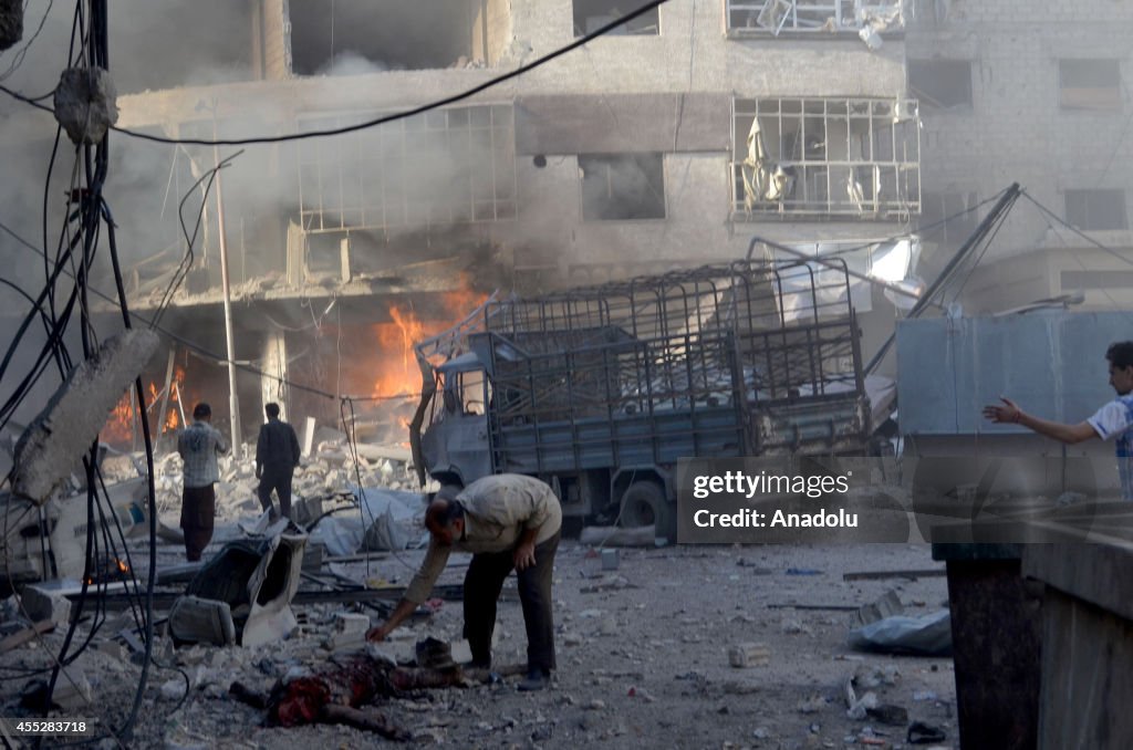 Asad regime forces kill at least 50 in Douma of Syria