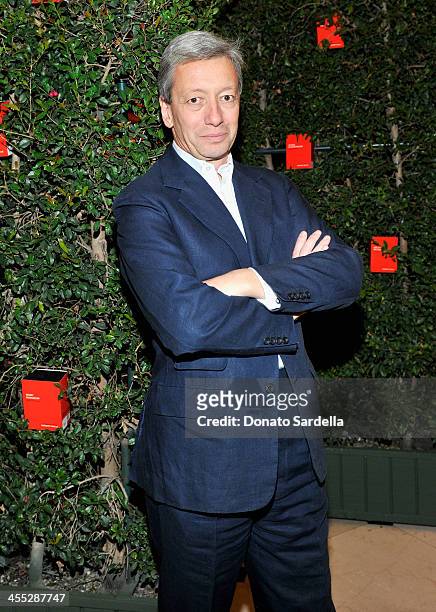Perfumer Frederic Malle attends a private dinner in his honor hosted by Barneys New York and Gelila Puck at CUT Sidebar on December 11, 2013 in...