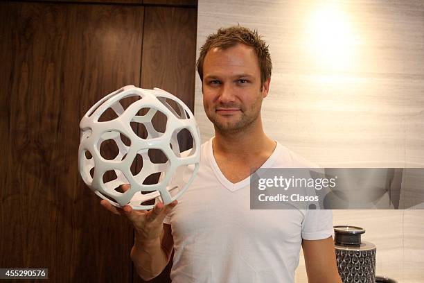 Photocall with the Dutchman musician Jeffrey Sutorius better known as DJ Dash Berlin at Hilton Santa Fe Hotel on September 11, 2014 in Mexico City,...
