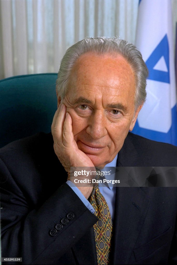 Portrait Of Shimon Peres