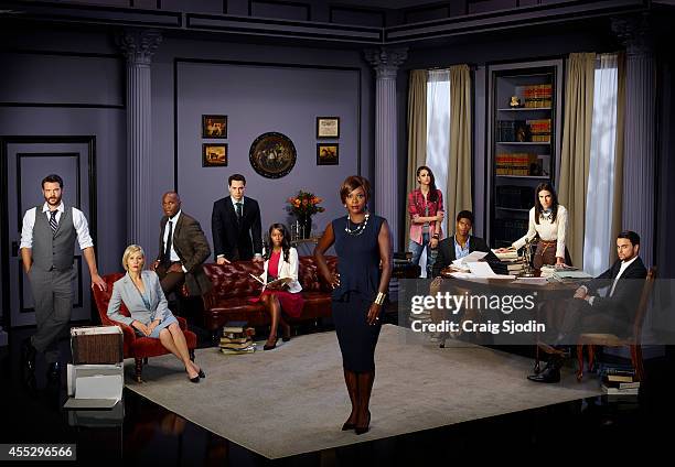 Walt Disney Television via Getty Images's "How to Get Away with Murder" Charlie Weber as Frank Delfino, Liza Weil as Bonnie Winterbottom, Billy Brown...