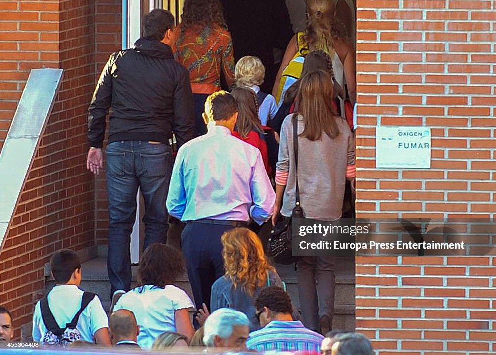 Spanish Royals Leonor and Sofia Attend First Day of School