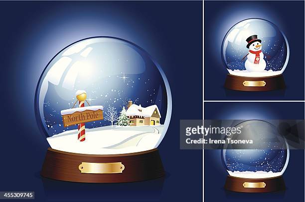 snow globe - snow globe stock-grafiken, -clipart, -cartoons und -symbole