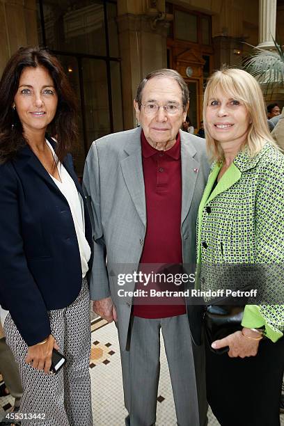 Cristiana Reali, Robert Hossein and Candice Patou attend the Wedding of Francois Florent And Kanee Danevong at Mairie Du XVIII, on September 12, 2014...