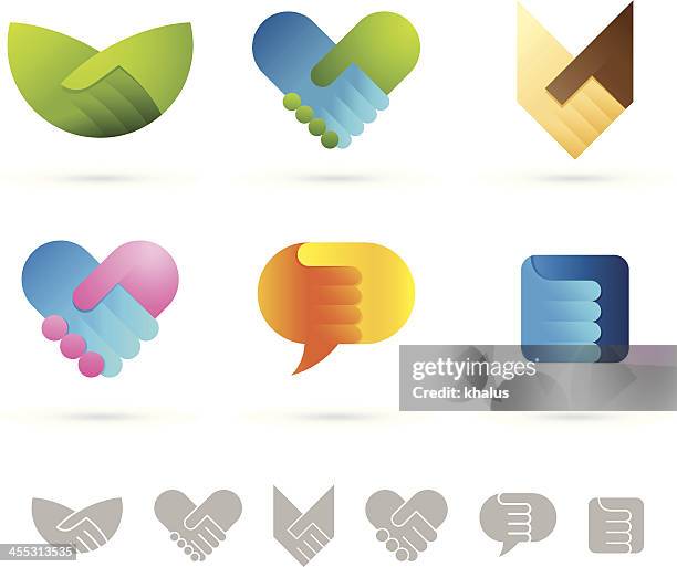 ilustrações de stock, clip art, desenhos animados e ícones de aperto de mão símbolos - acordo