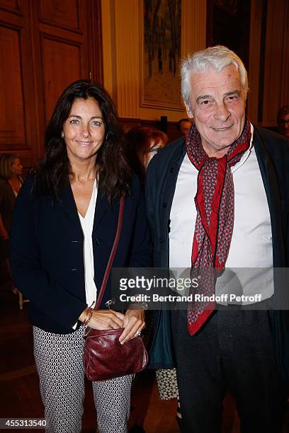 Cristiana Reali and Jacques Weber attend the Wedding of Francois Florent And Kanee Danevong at Mairie Du XVIII, on September 12, 2014 in Paris,...