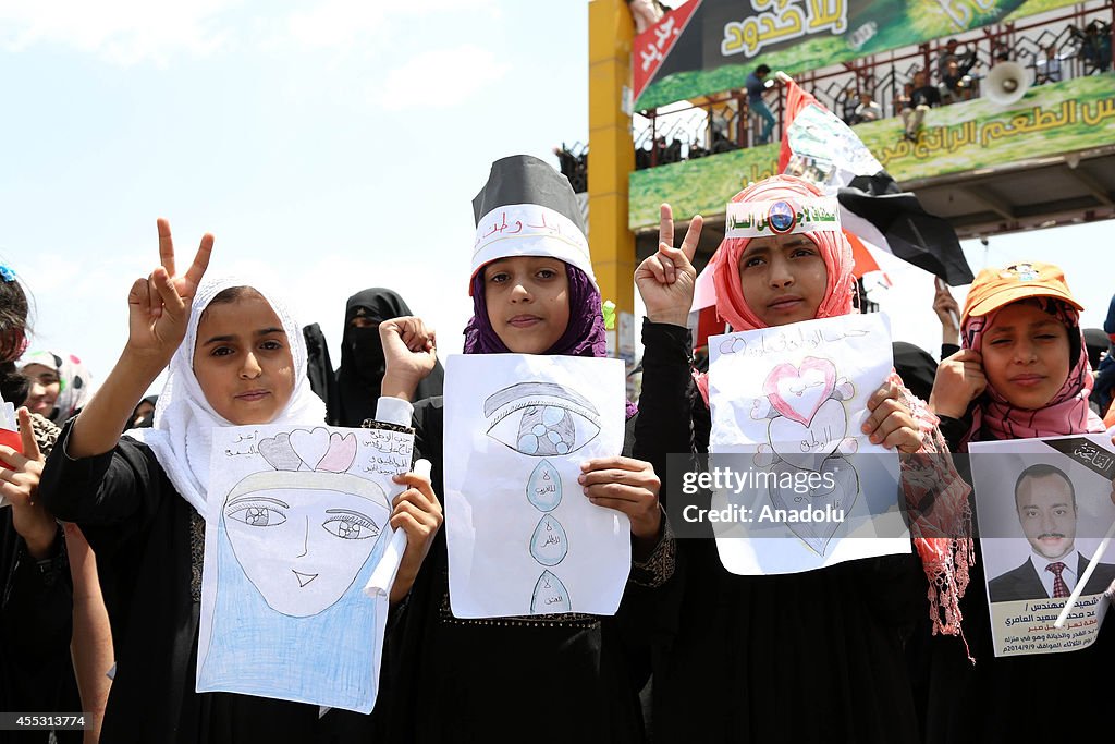 Pro-government demonstrations in Yemen
