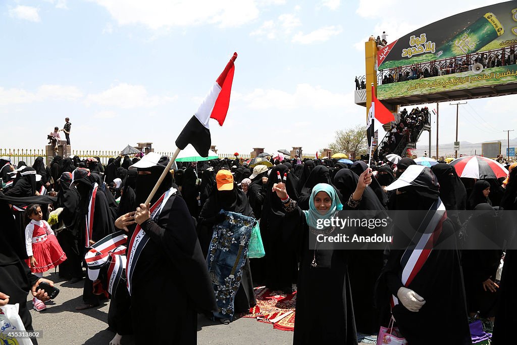 Pro-government demonstrations in Yemen