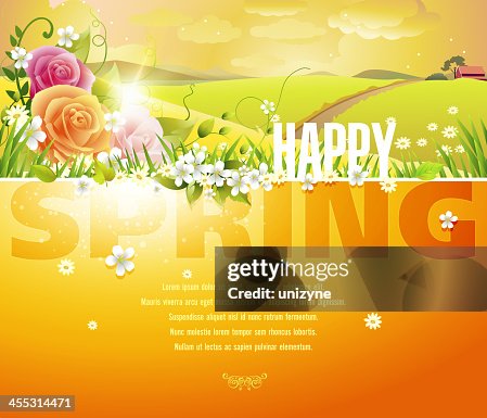 Happy Spring Background Happy Spring Background