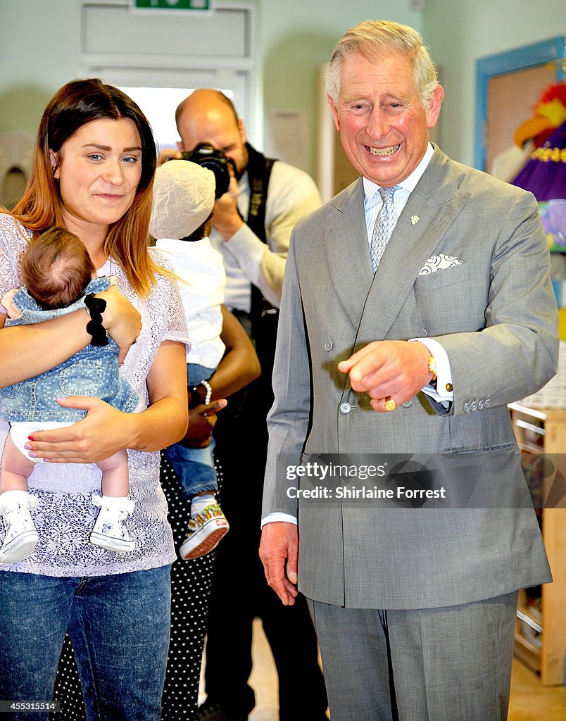 Prince Charles, Prince of Wales & Duchess Of Cornwall Visit Lache Primary School, Chester