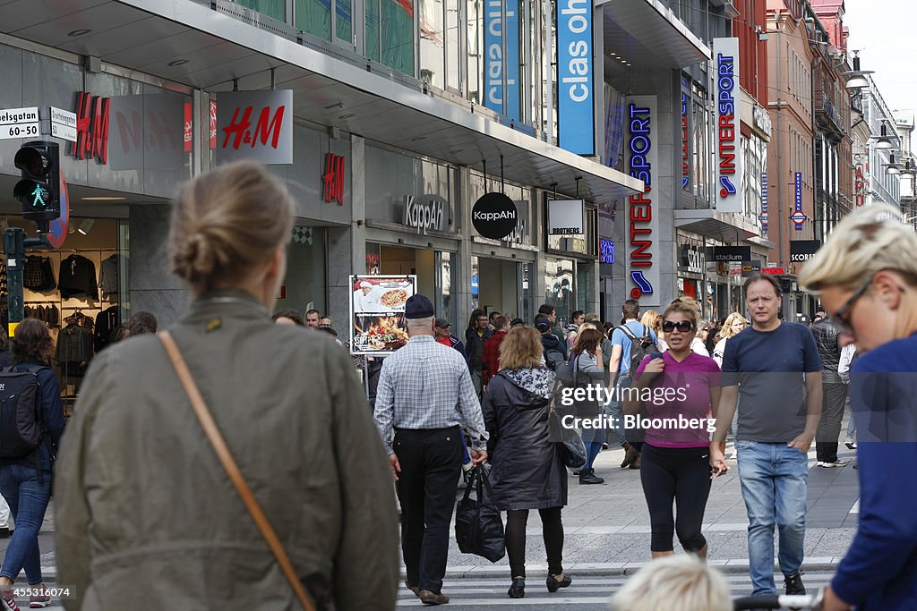 High Street Economy As Swedish Unemployment Rises