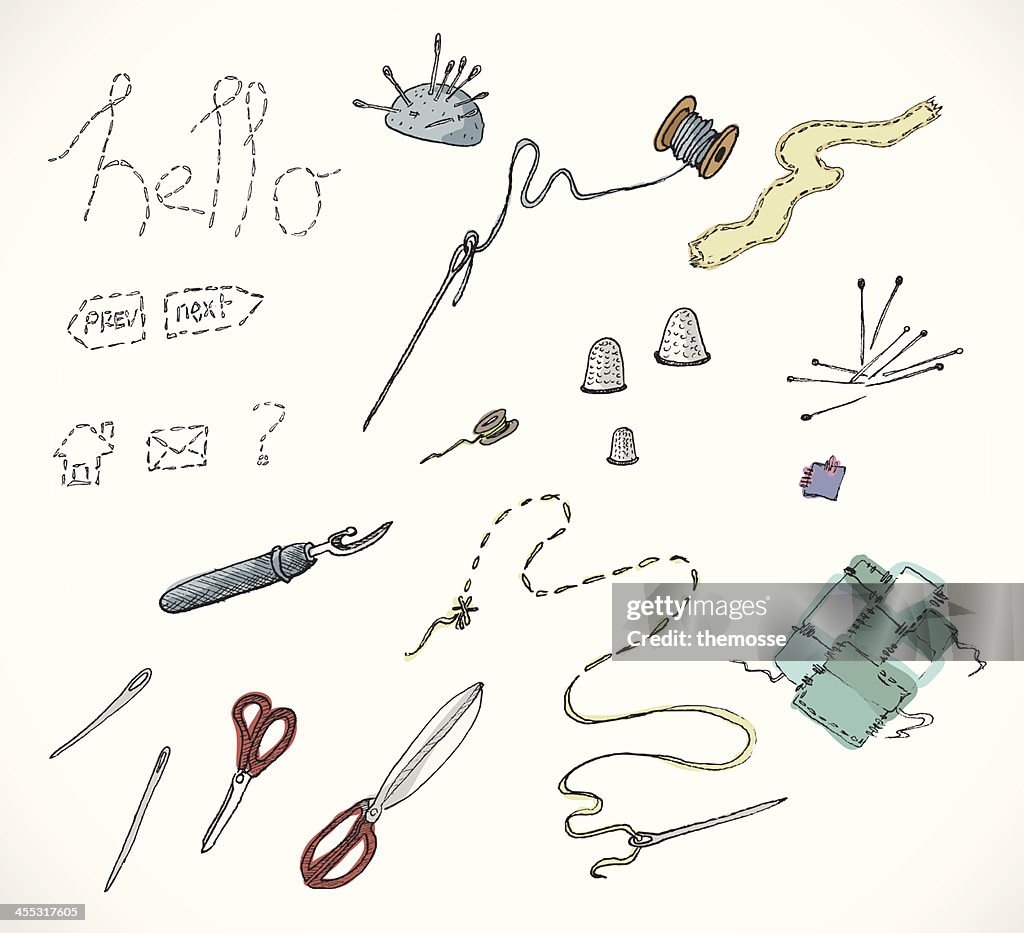 Sewing Kit and Stitching