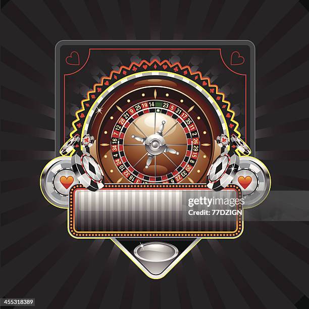 roulette banner - roulette stock illustrations