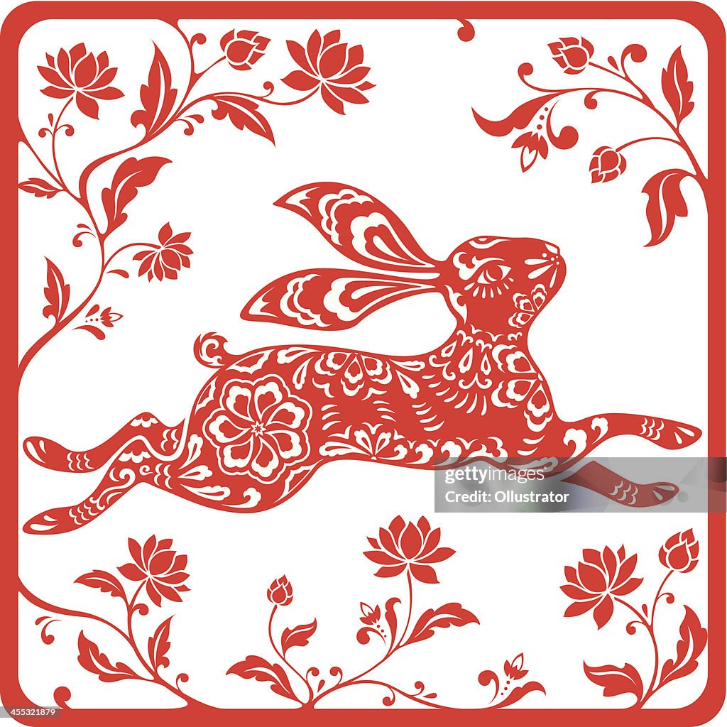 Chinese year of the rabbit 2011 (red)