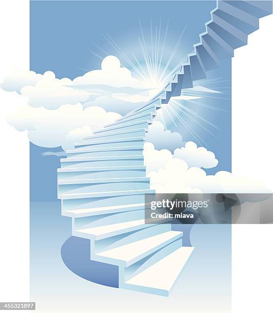 天国への階段 - 天国　階段点のイラスト素材／クリップアート素材／マンガ素材／アイコン素材
