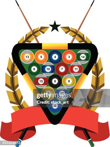 Billiard emblem Billiard emblem