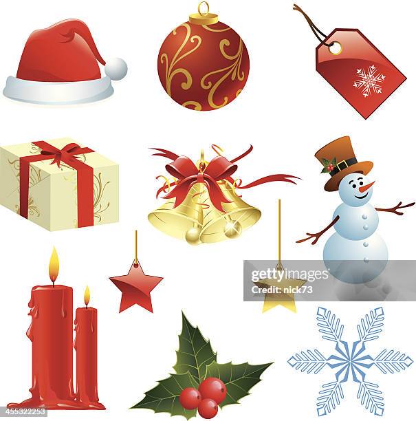 christmas icon elements - socks isolated stock illustrations