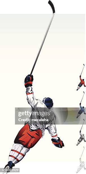 illustrations, cliparts, dessins animés et icônes de joueur de hockey sur glace. - joueur de hockey