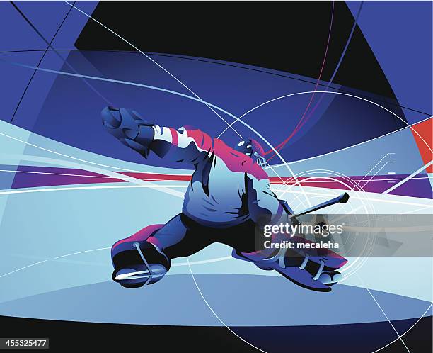 hockey goalie - hockey goalie stock illustrations