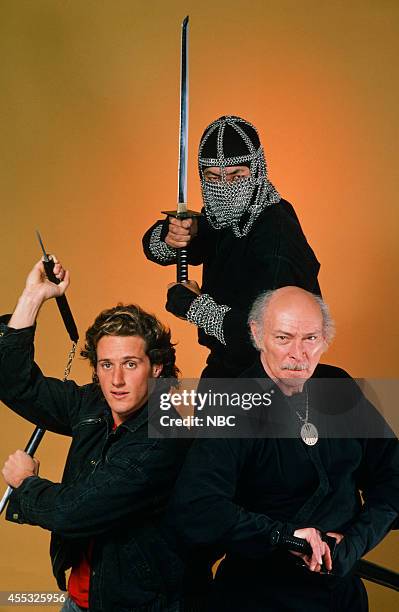 Pictured: Timothy Van Patten as Max Keller, Sho Kosugi as Okasa, Lee Van Cleef as John Peter McAllister --