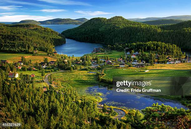 coastal village - swe stock pictures, royalty-free photos & images