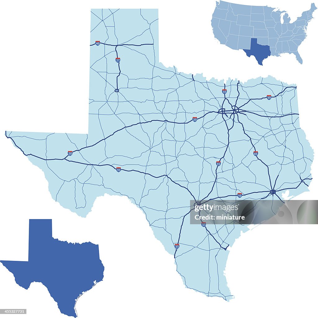 Texas road map