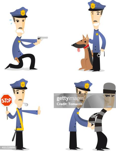 Colección De Dibujos Animados De Policías 2 Ilustración de stock - Getty Images Colección De Dibujos Animados De Policías 2 Ilustración de stock - Getty Images