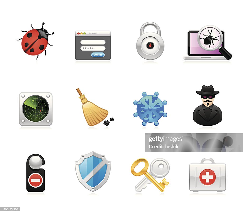 Hola icons-Netzwerk-Sicherheit