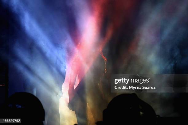 Beyonce performs during the "On The Run Tour: Beyonce And Jay-Z" at the Stade de France on September 12, 2014 in Paris, France.