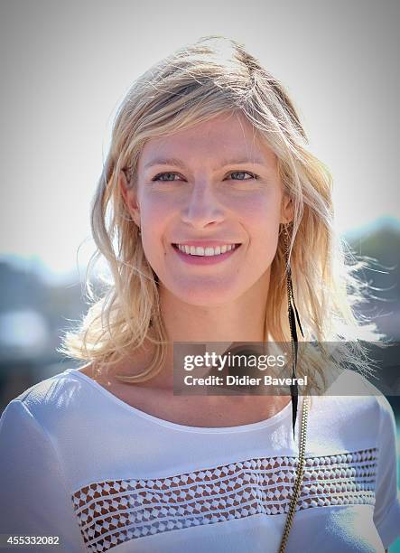 Alexia Barlier attends the photocall of 'Falco' as part of 16th Festival of TV Fiction of La Rochelle on September 12, 2014 in La Rochelle, France.