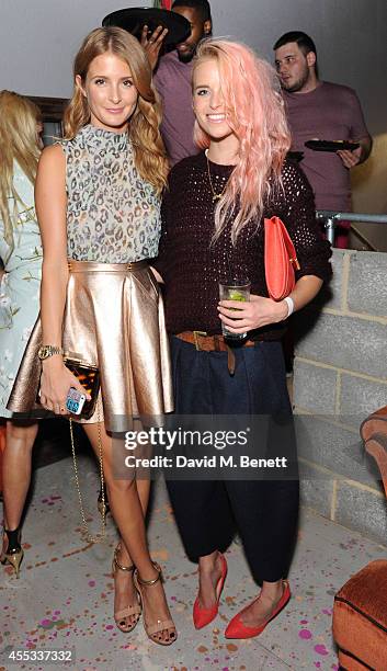 Millie Mackintosh and Kyla la Grange attend the Felder Felder after show party during London Fashion Week SS15 at Cafe KaiZen on September 12, 2014...